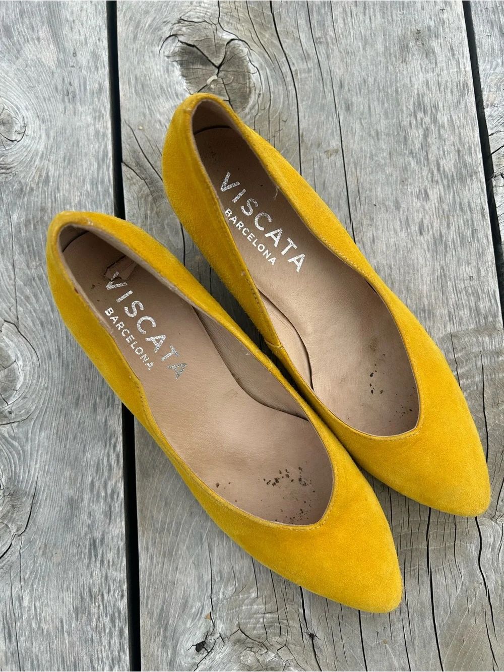 Yellow Espadrille Wedge by Viscata Barcelona